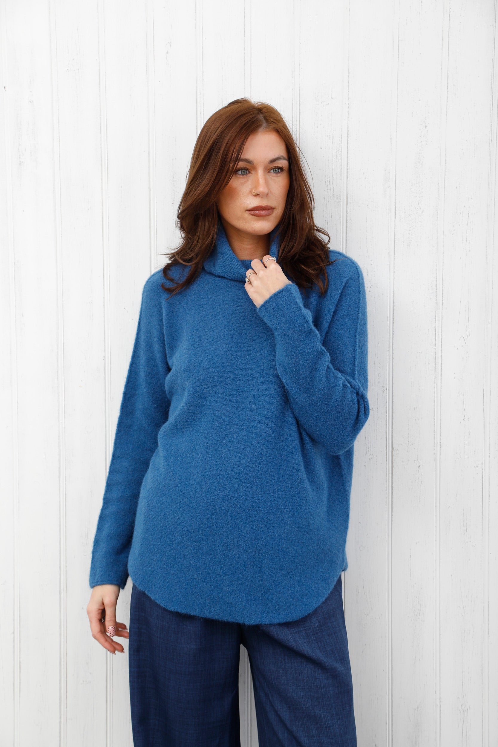 The Refine Knit Jumper Denim
