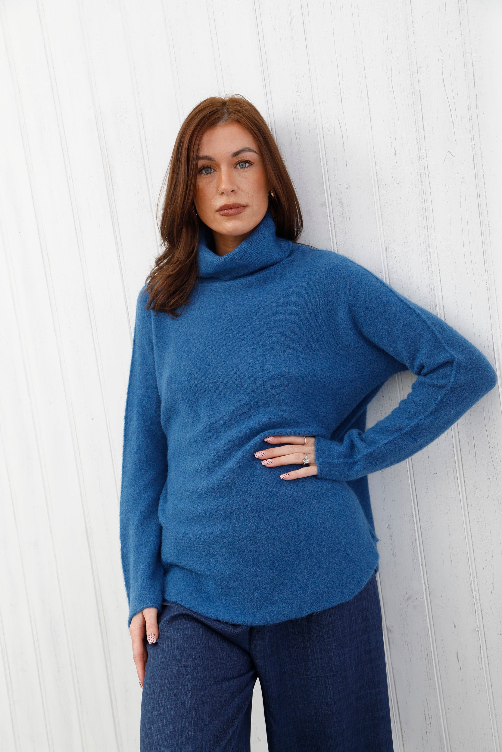 The Refine Knit Jumper Denim