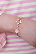 Chloe Clover Bracelet Pink