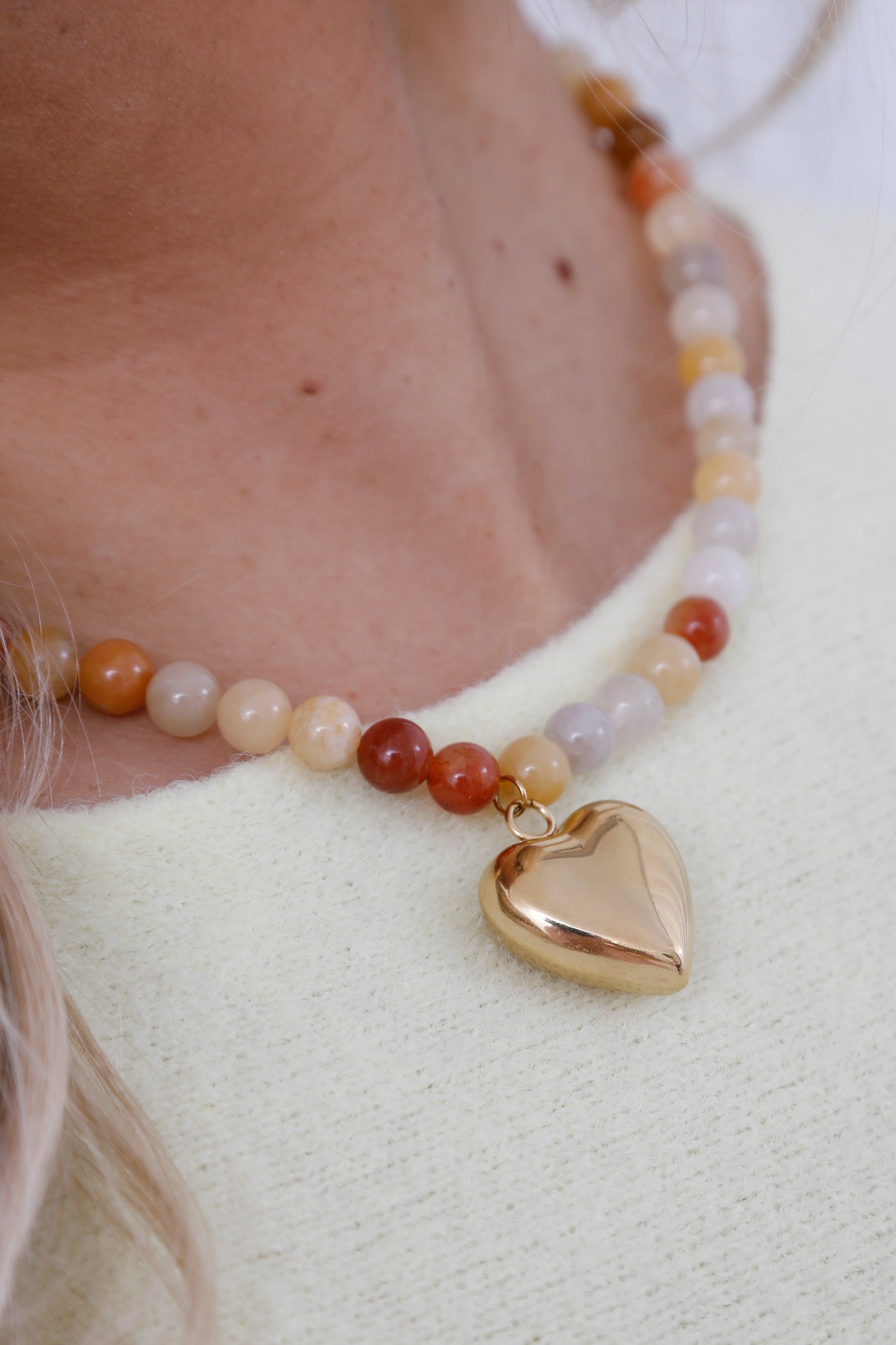 Beaded Heart Necklace