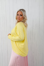 On Repeat Knit Lemon