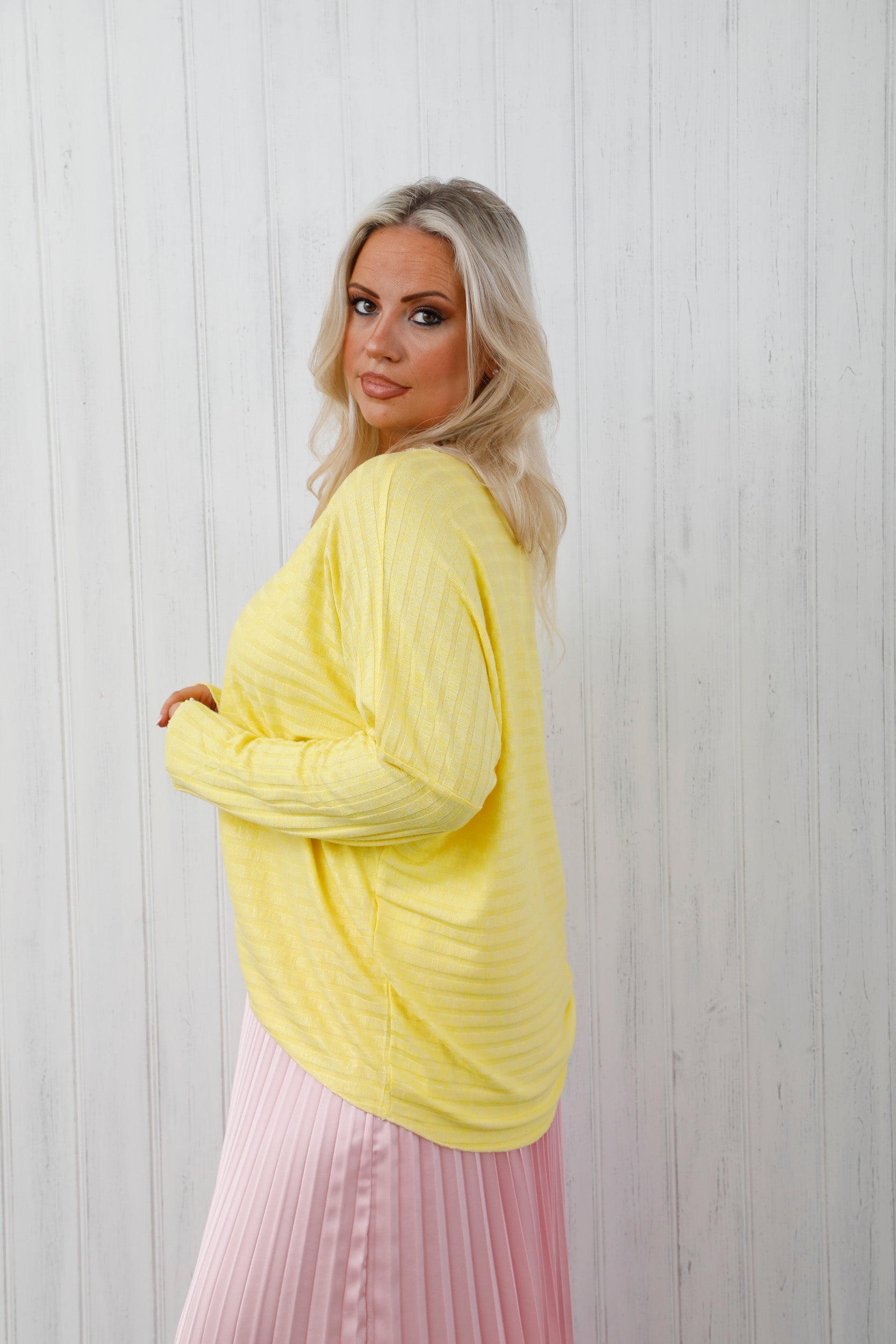 On Repeat Knit Lemon