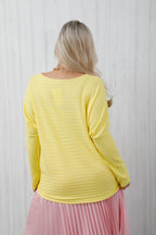 On Repeat Knit Lemon