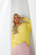 On Repeat Knit Lemon