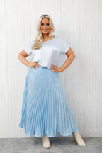 Lola Luxe Skirt Sky Blue