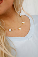 Classic Clover Necklace White