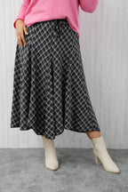 The Highland Midi Skirt Black