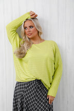 On Repeat Knit Lime