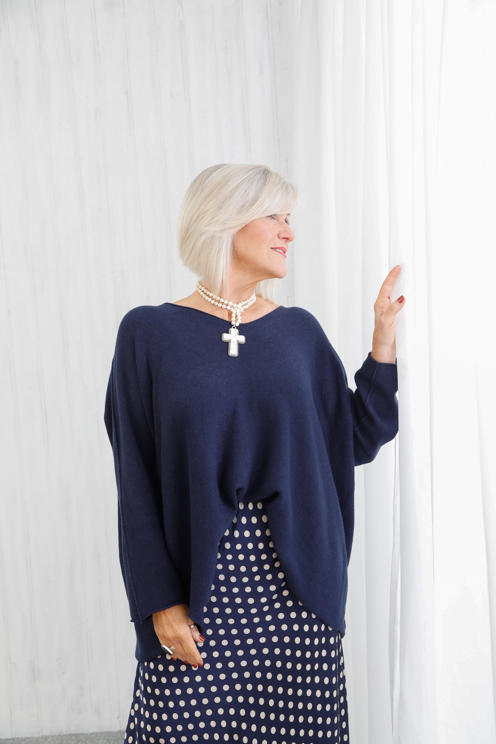 The Core Knit V-Neck Jumper Navy