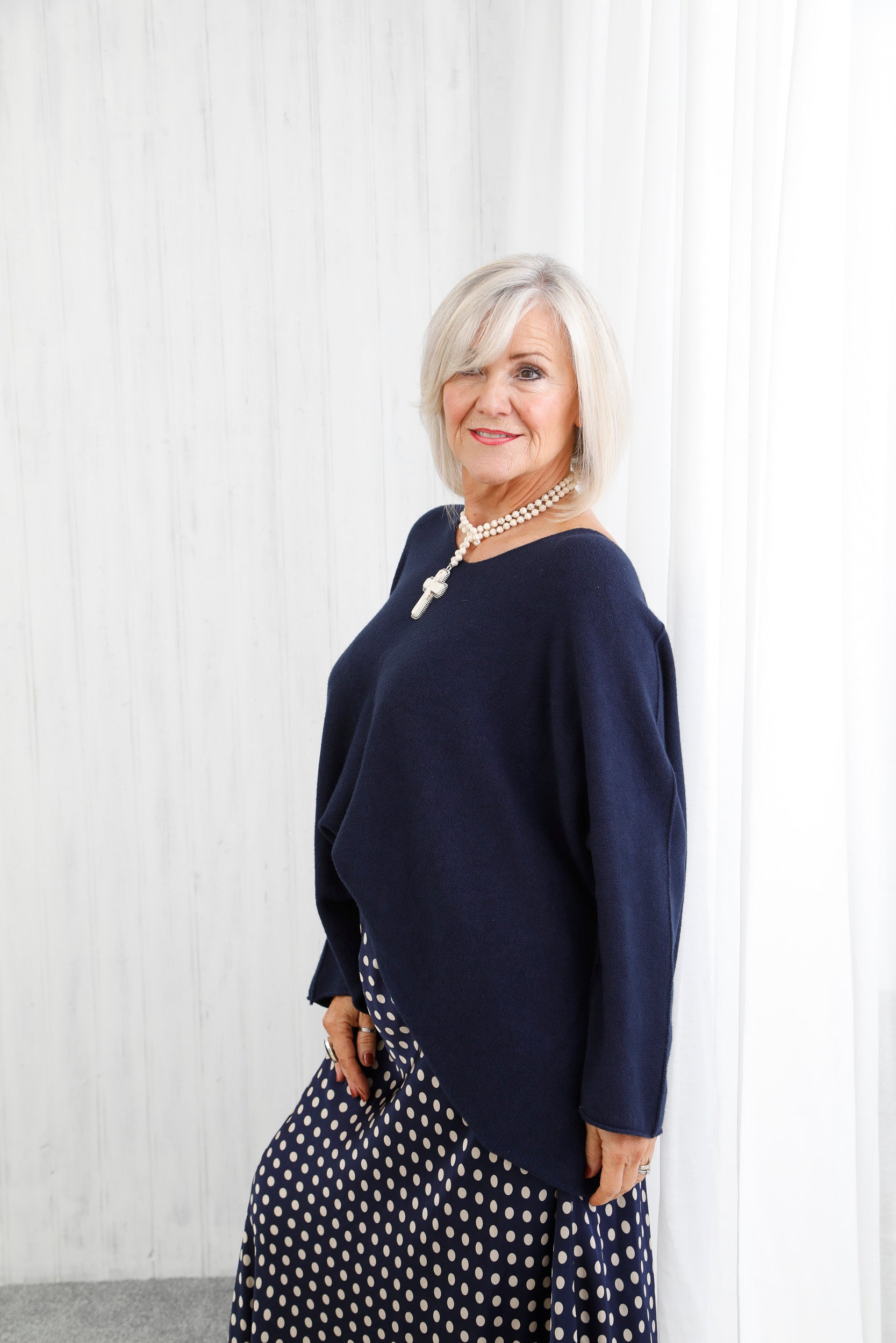 The Core Knit V-Neck Jumper Navy