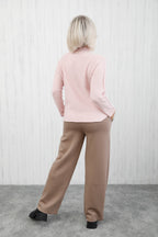 The Solace Seam Trousers Taupe