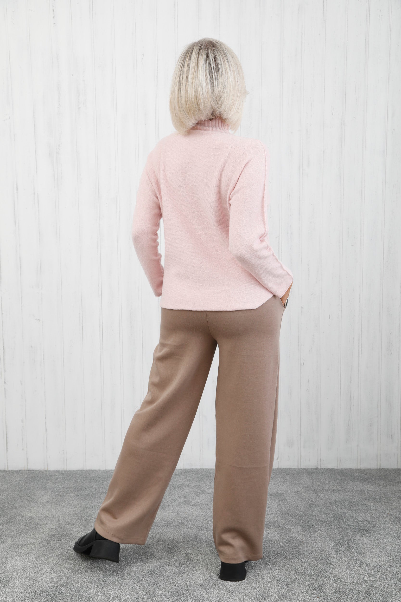 The Solace Seam Trousers Taupe