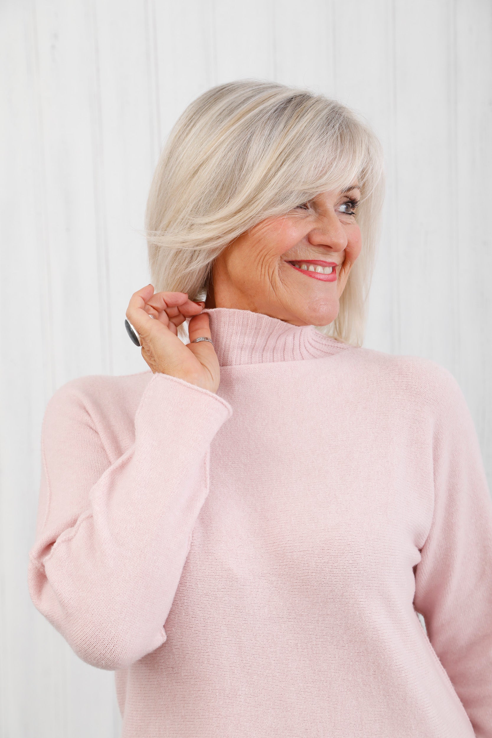 The Refine Knit Jumper Blush Pink
