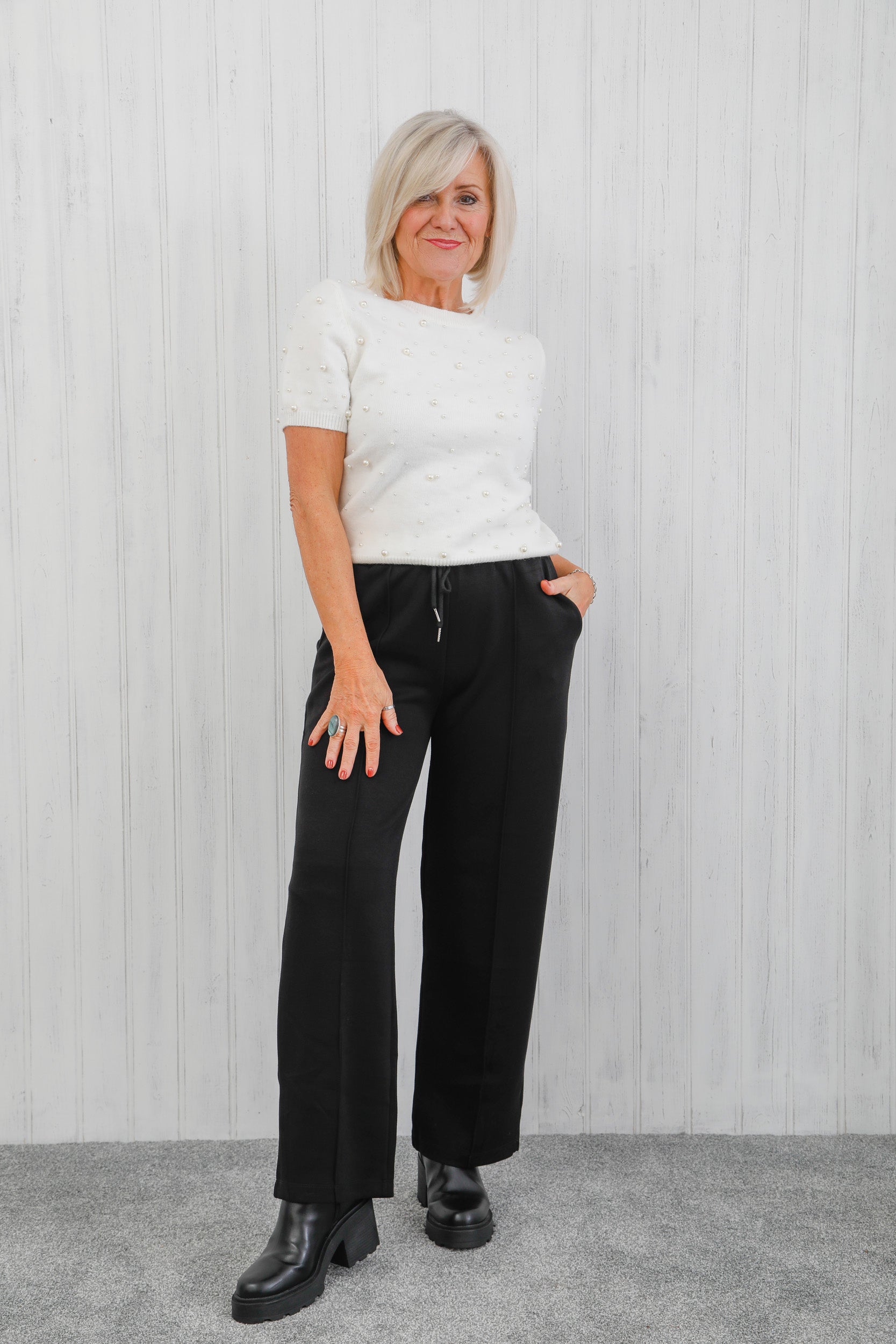 The Solace Seam Trousers Black