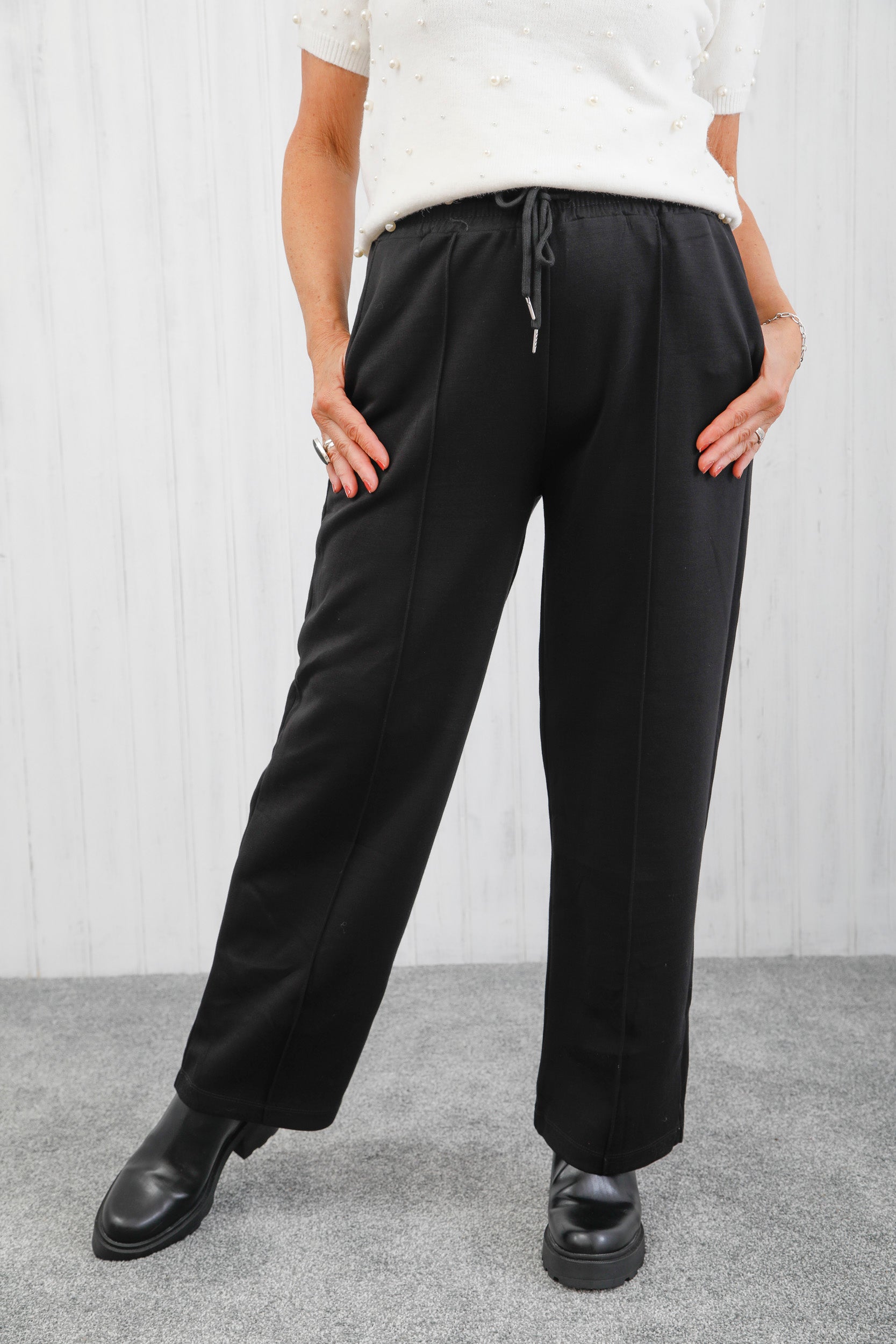 The Solace Seam Trousers Black