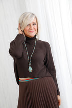 The Refine Knit Jumper Chocolate