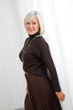 The Refine Knit Jumper Chocolate