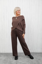 The Solace Seam Trousers Chocolate