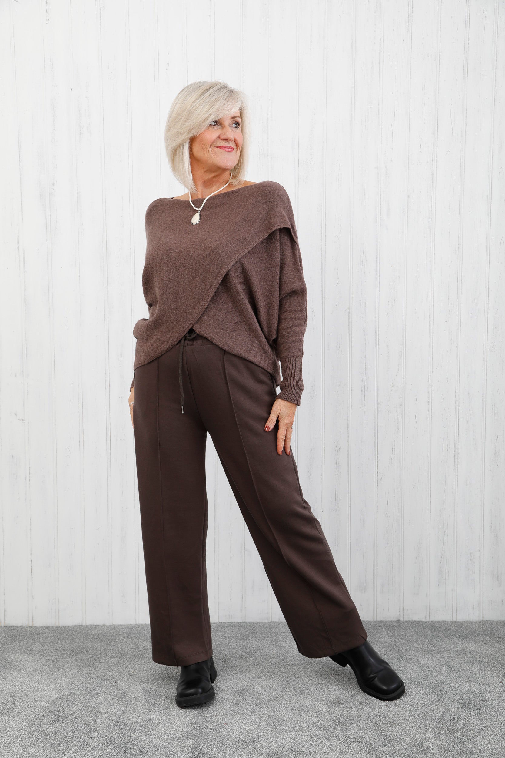 The Solace Seam Trousers Chocolate
