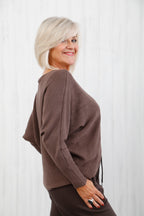 The Base Crossover Knit Chocolate