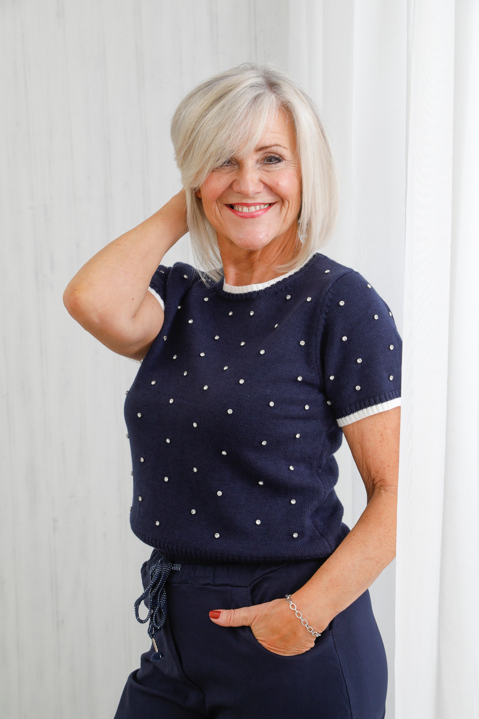 Diamante Jumper Navy