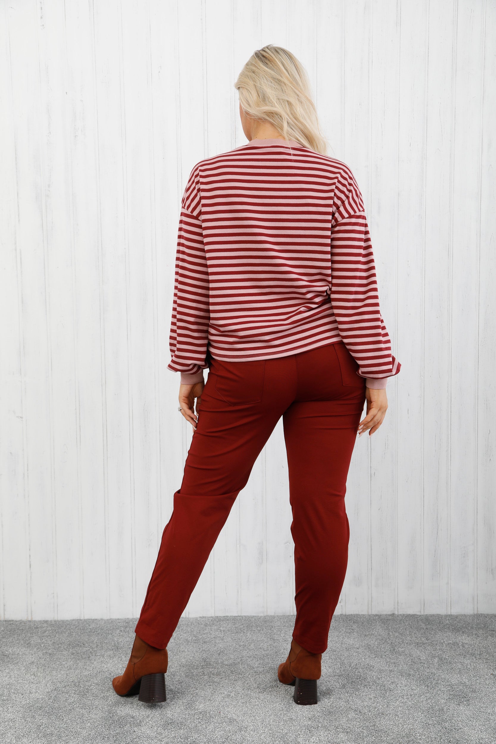 The Structure Trousers Burgundy