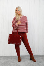The Vega Tote Bag Burgundy