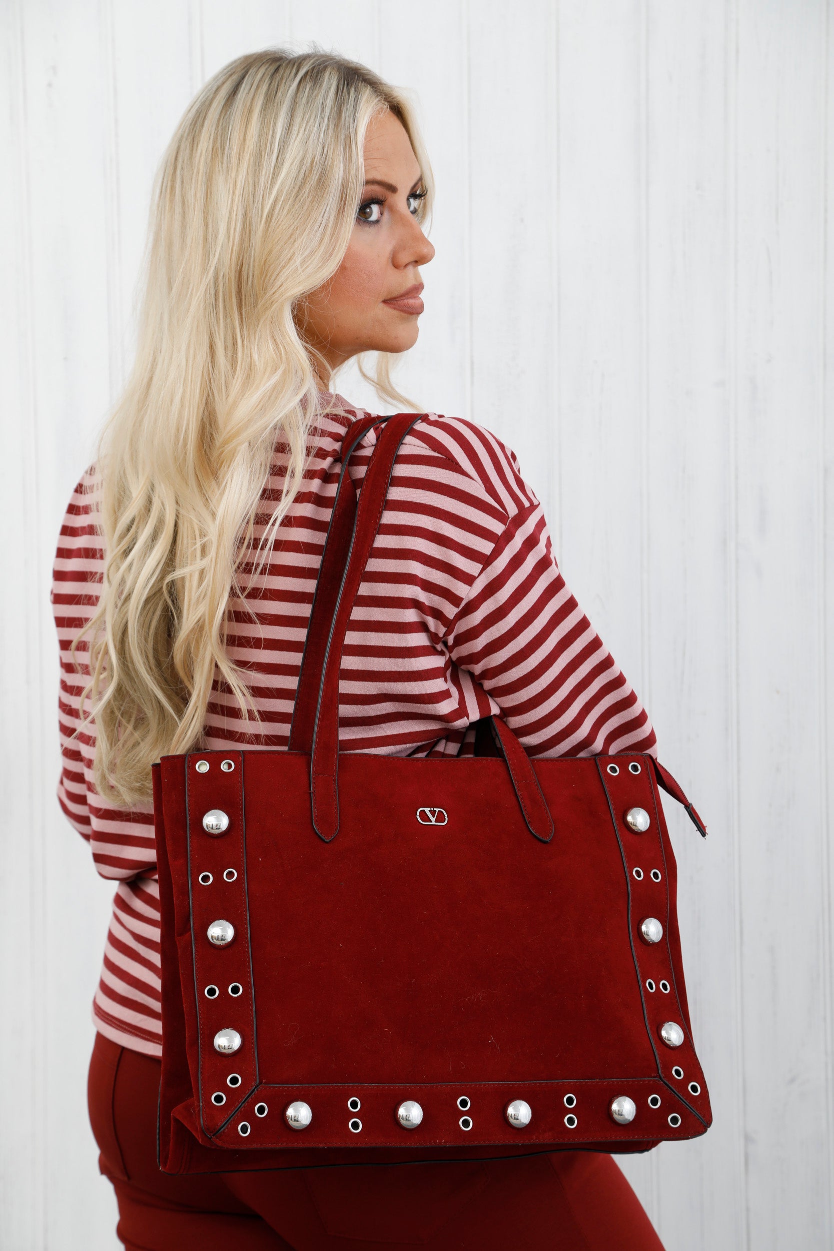 The Vega Tote Bag Burgundy