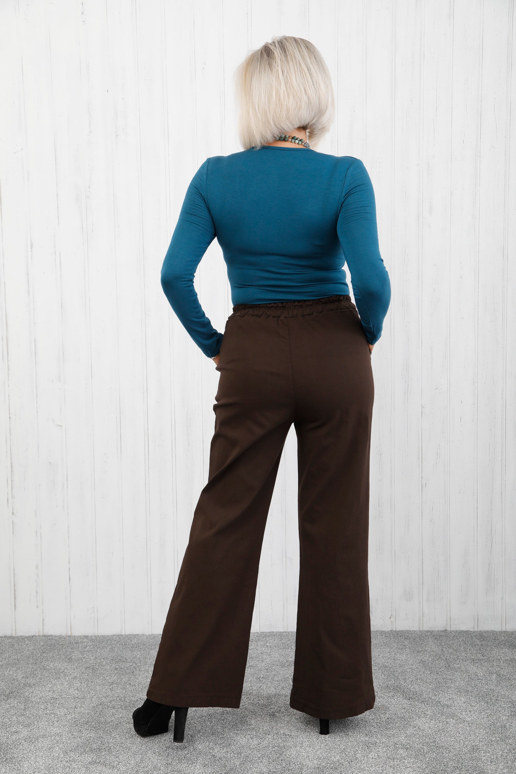 Wide Leg Magic Pants Chocolate