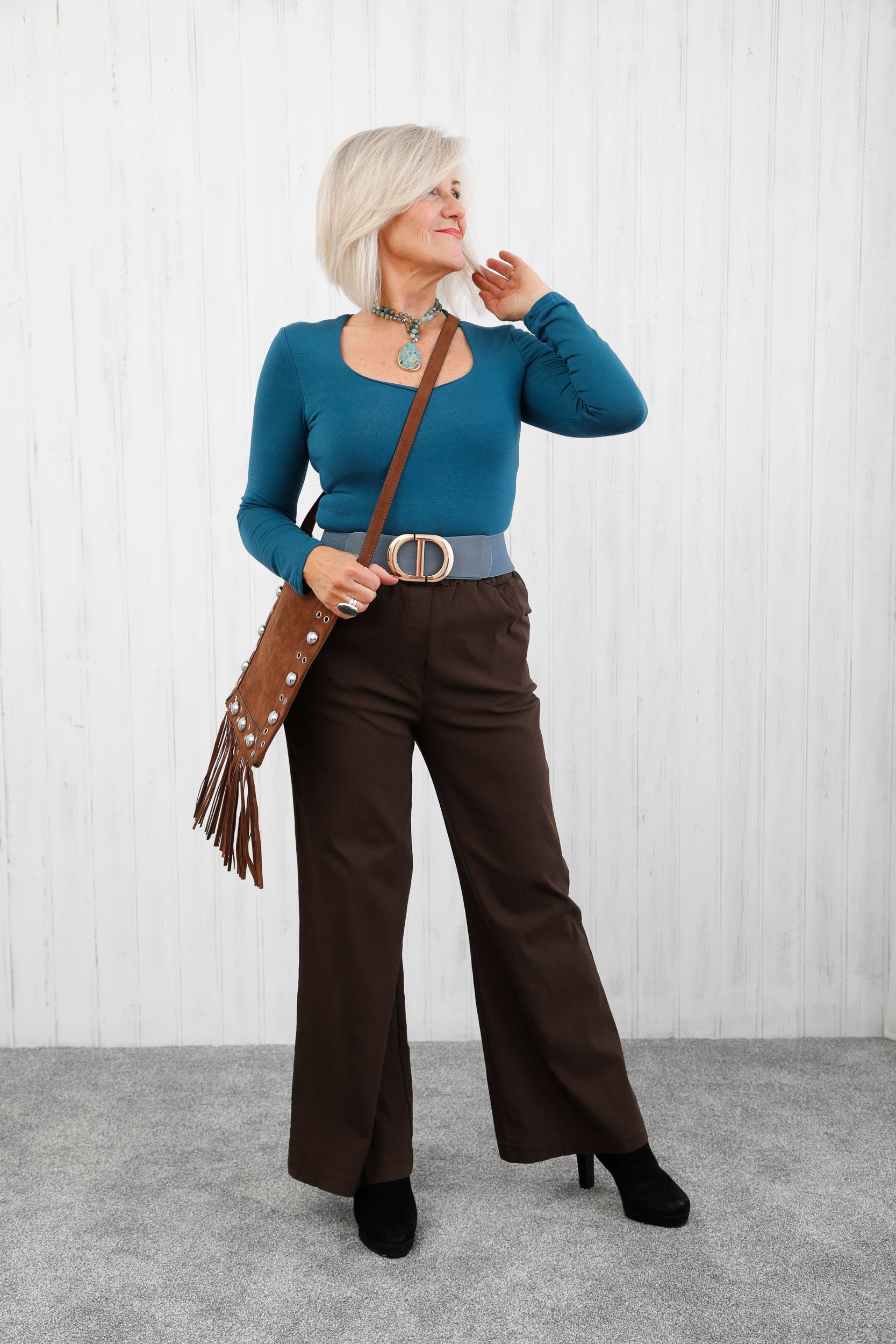 Wide Leg Magic Pants Chocolate