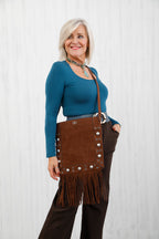 The Canyon Fringe Bag Chocolate