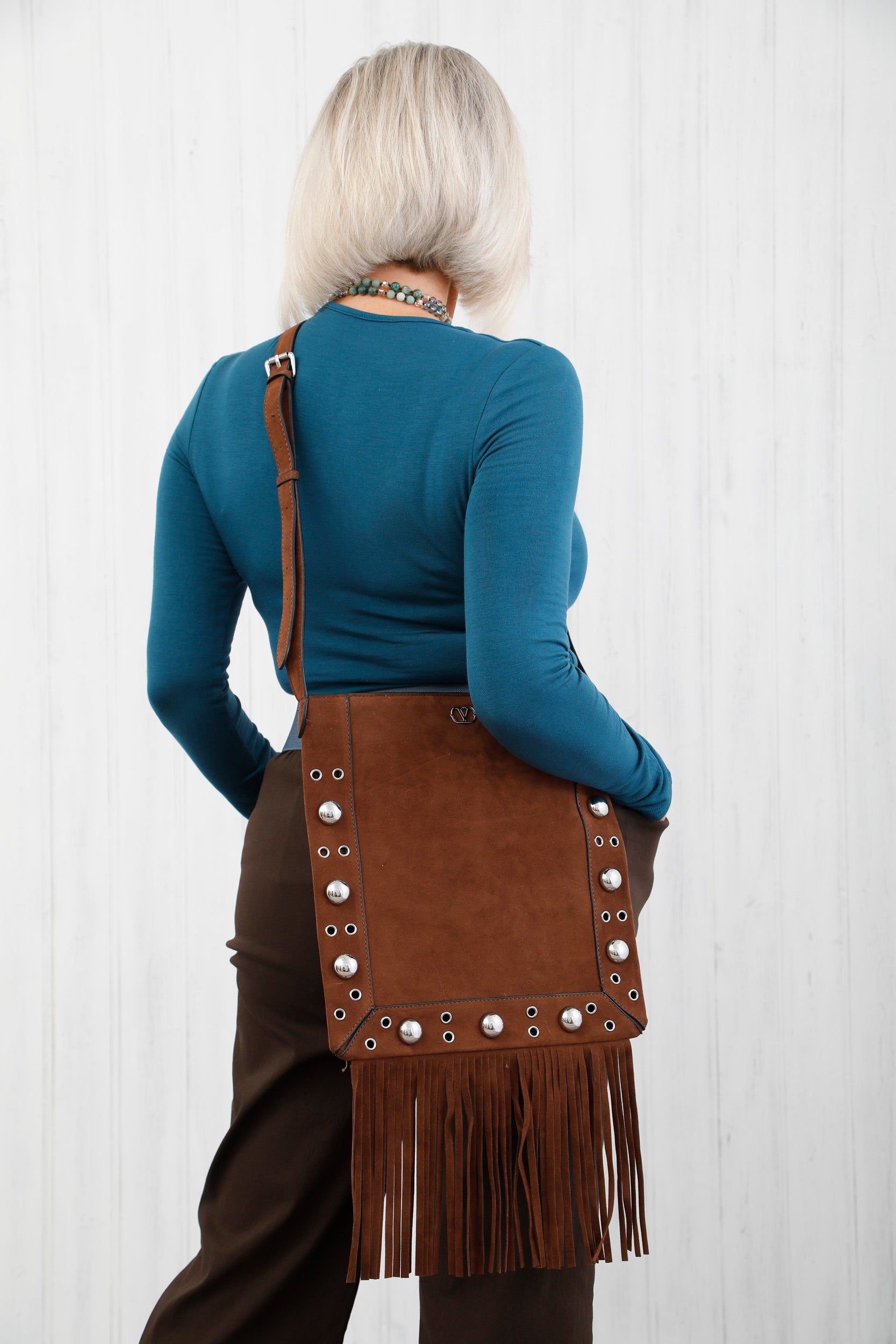 The Canyon Fringe Bag Chocolate