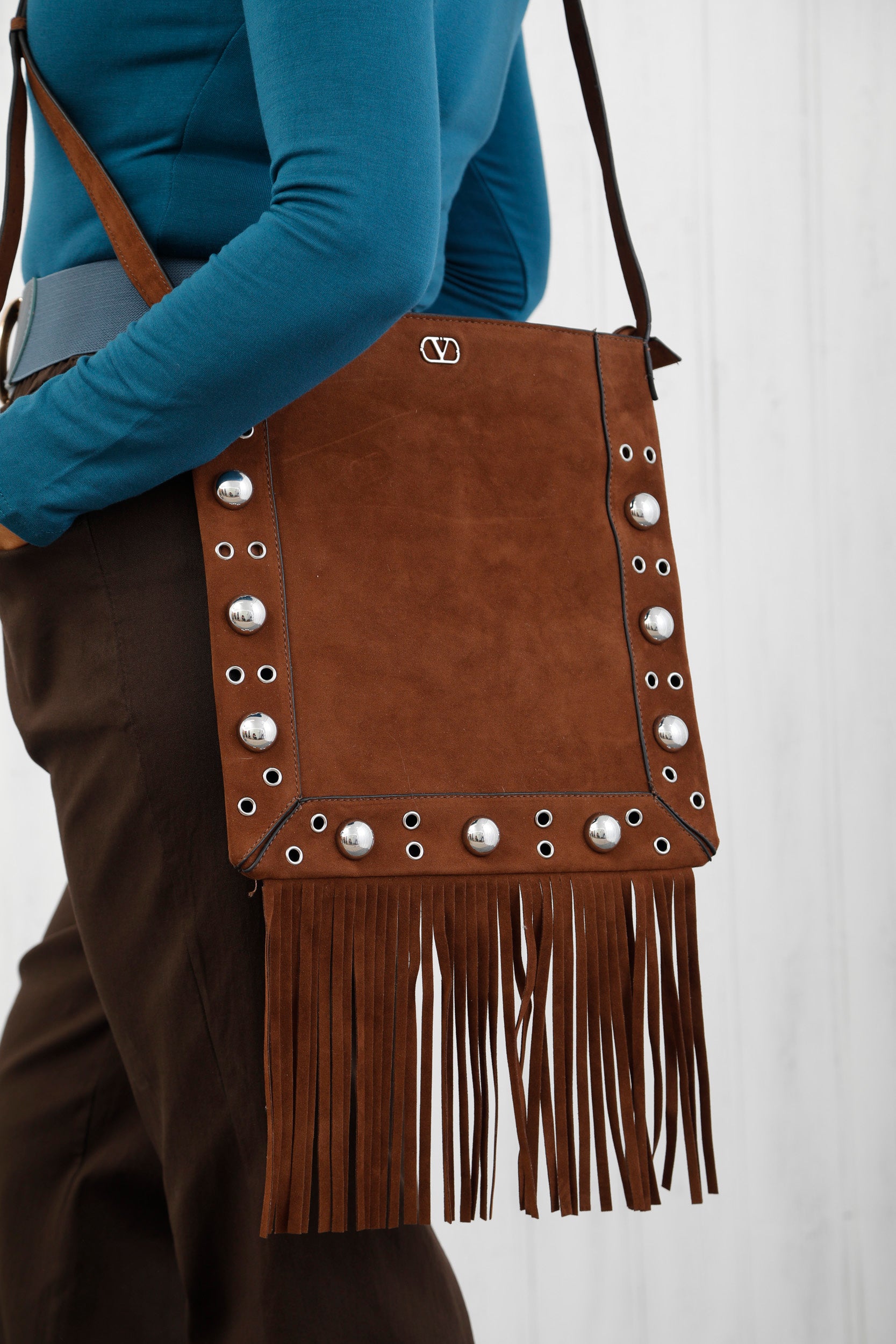 The Canyon Fringe Bag Chocolate