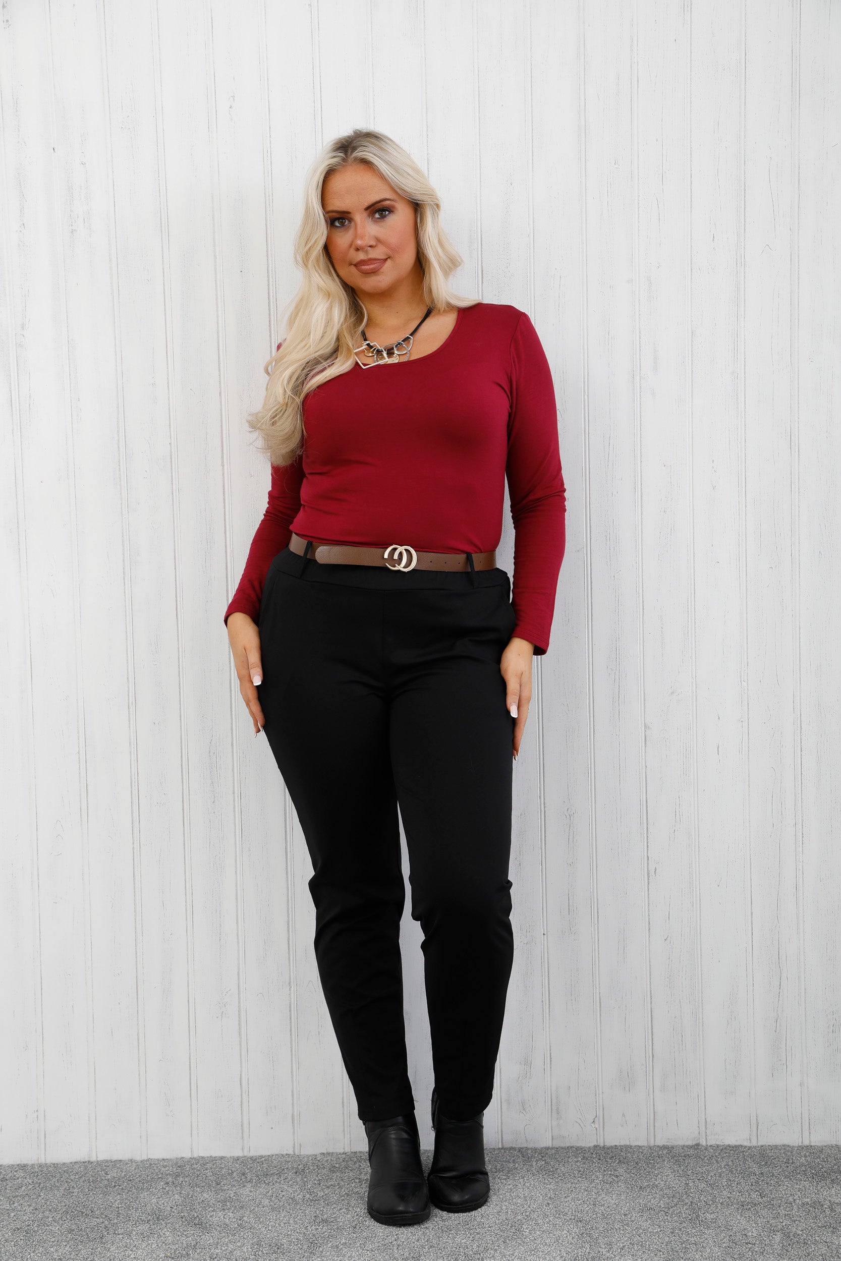 The Structure Trousers Black