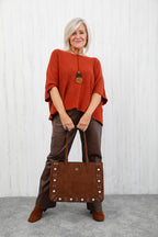 The Vega Tote Bag Chocolate