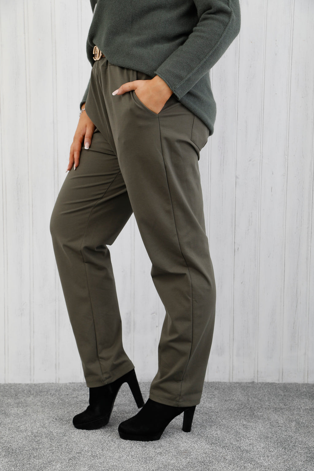The Structure Trousers Curve Khaki