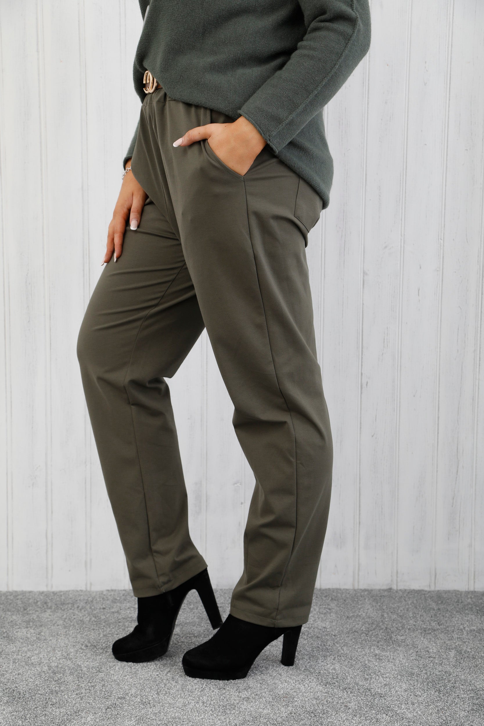The Structure Trousers Curve Khaki