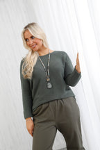 The Core Knit Jumper Khaki