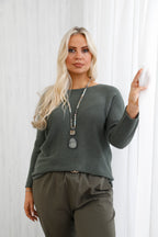 The Core Knit Jumper Khaki