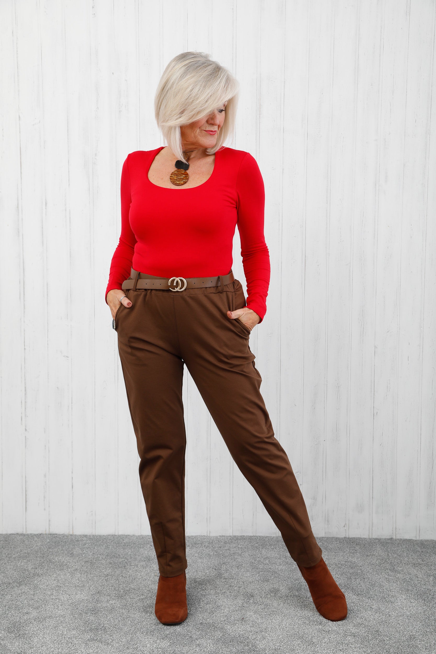 The Structure Trousers Chocolate