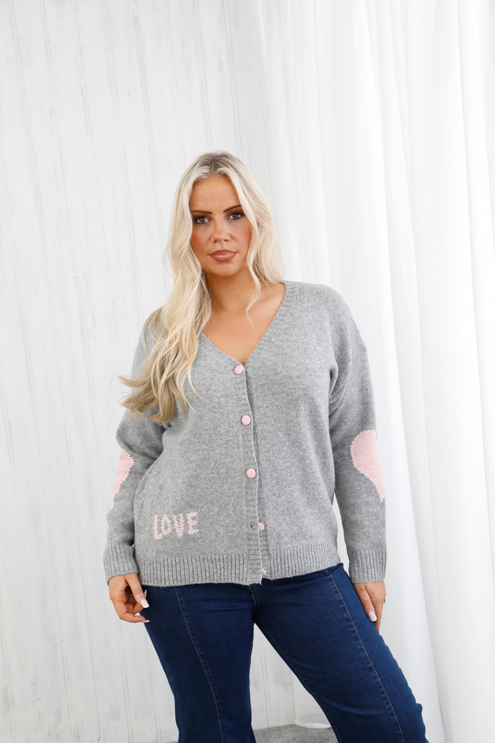 Love Heart Stitch Cardigan