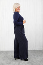 The Signature Stripe Trousers Navy