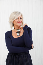 The Second Skin Top Navy