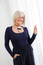 The Second Skin Top Navy