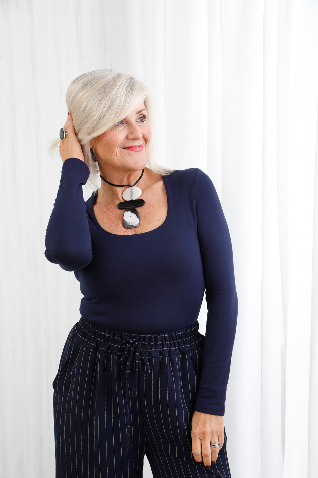 The Second Skin Top Navy