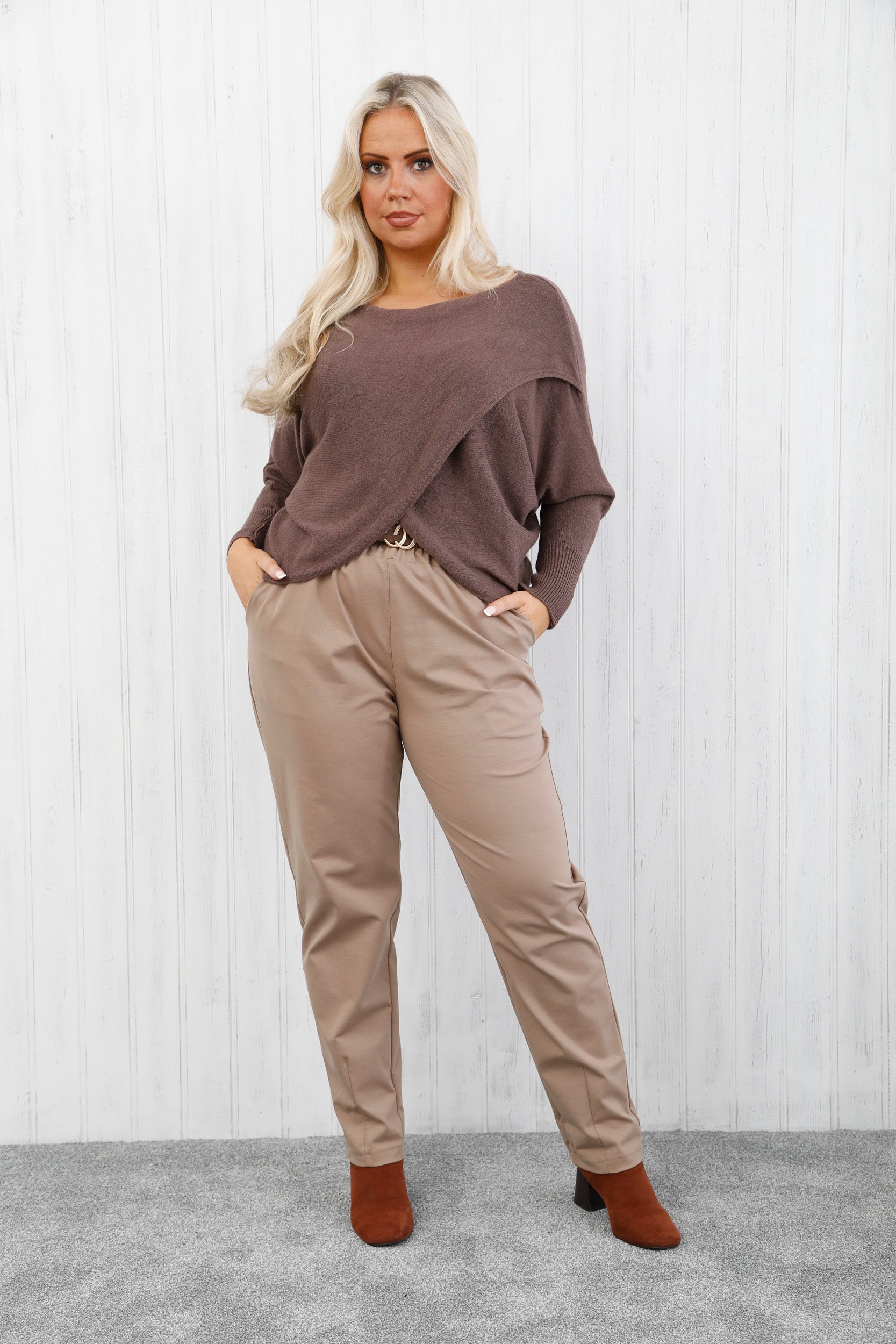The Structure Trousers Curve Beige