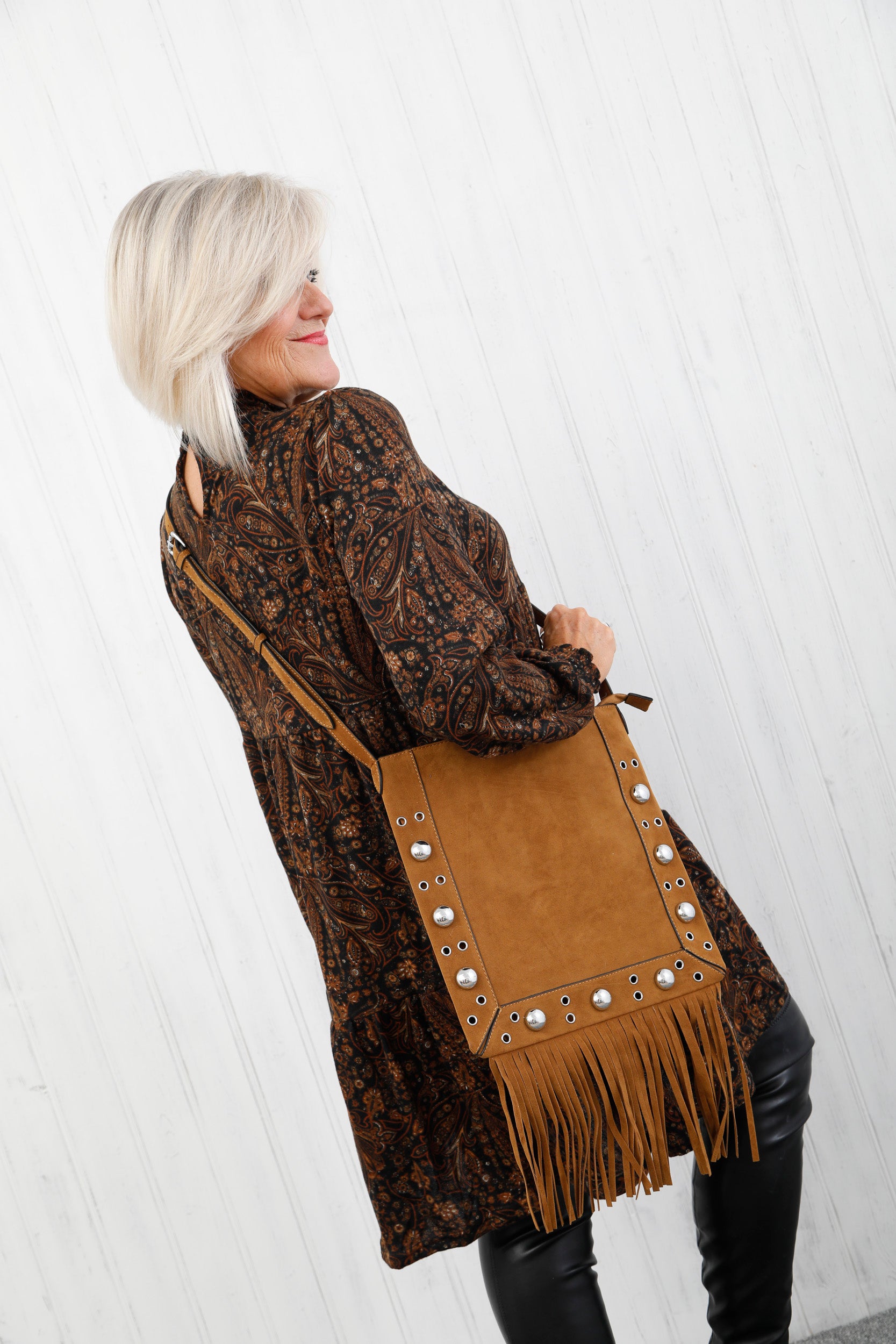 The Canyon Fringe Bag Camel
