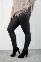 Curve Libra Leather Look Leggings