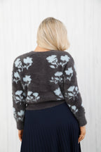 Dynasty Teddy Cardigan Charcoal