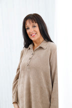 Cara Corduroy Dress Beige